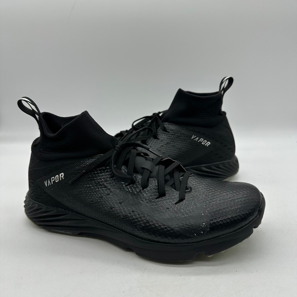Nike 917169-001 Mens Size 9 Triple Black Vapor Untouchable Speed 2 Turf Shoes